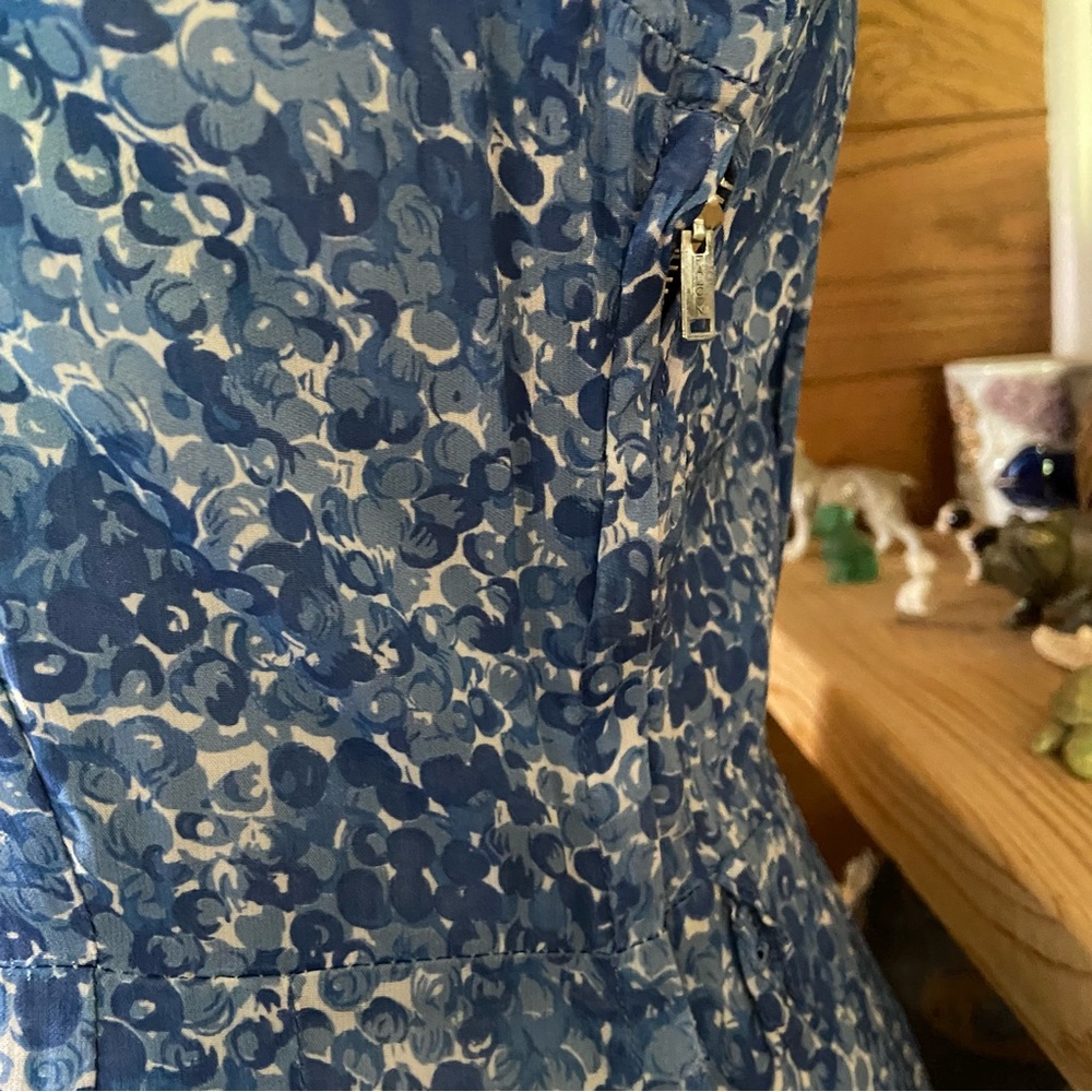 Vintage 1950s Cay Artley blue polka dot dress and jacket set - Picture 5 of 9